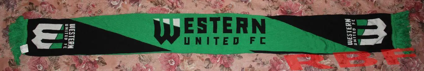 Шарф двухсторонний ФК Уэстерн Юнайтед(Мельбурн,Австралия) 1