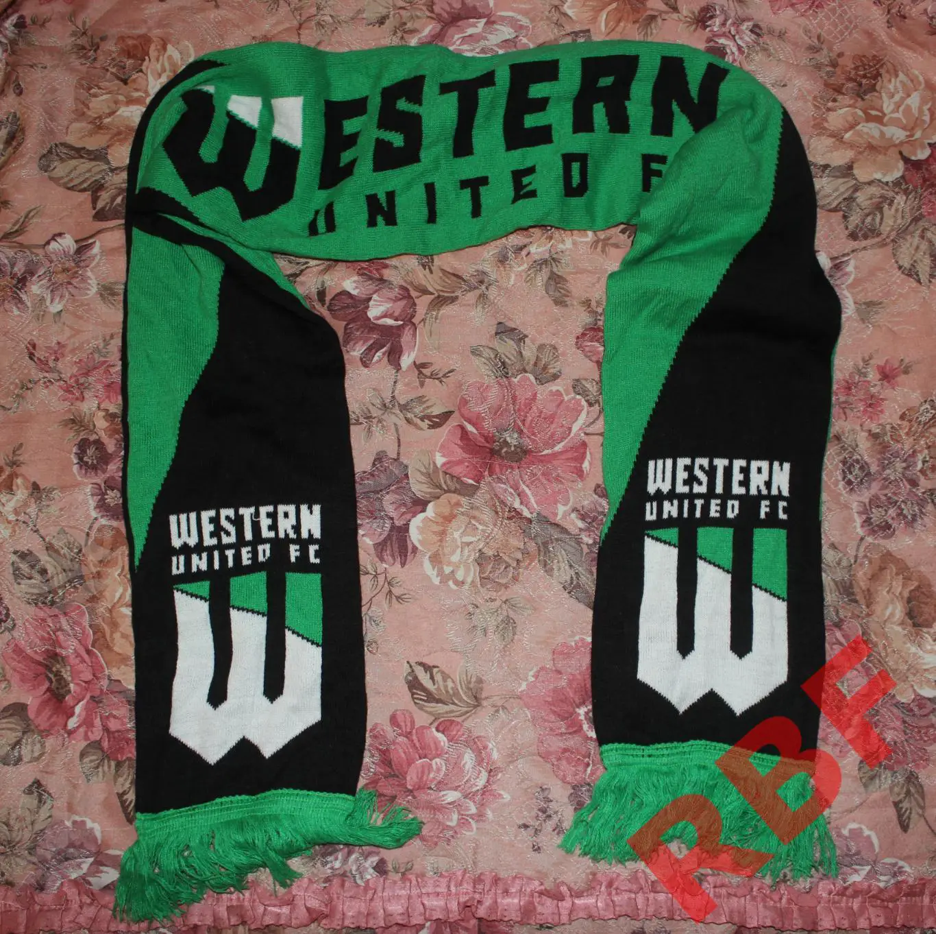 Шарф двухсторонний ФК Уэстерн Юнайтед(Мельбурн,Австралия) 2