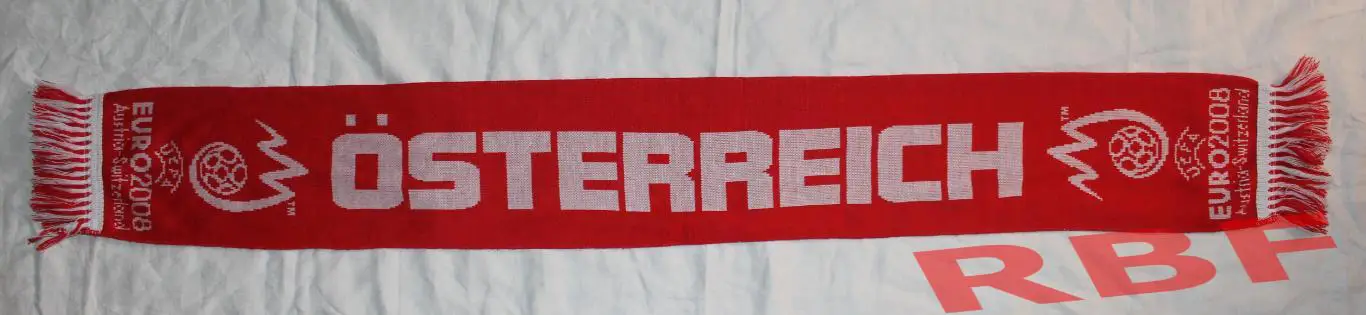 Шарф официальный лицензионный сборной Австрии с ЕВРО 2008
