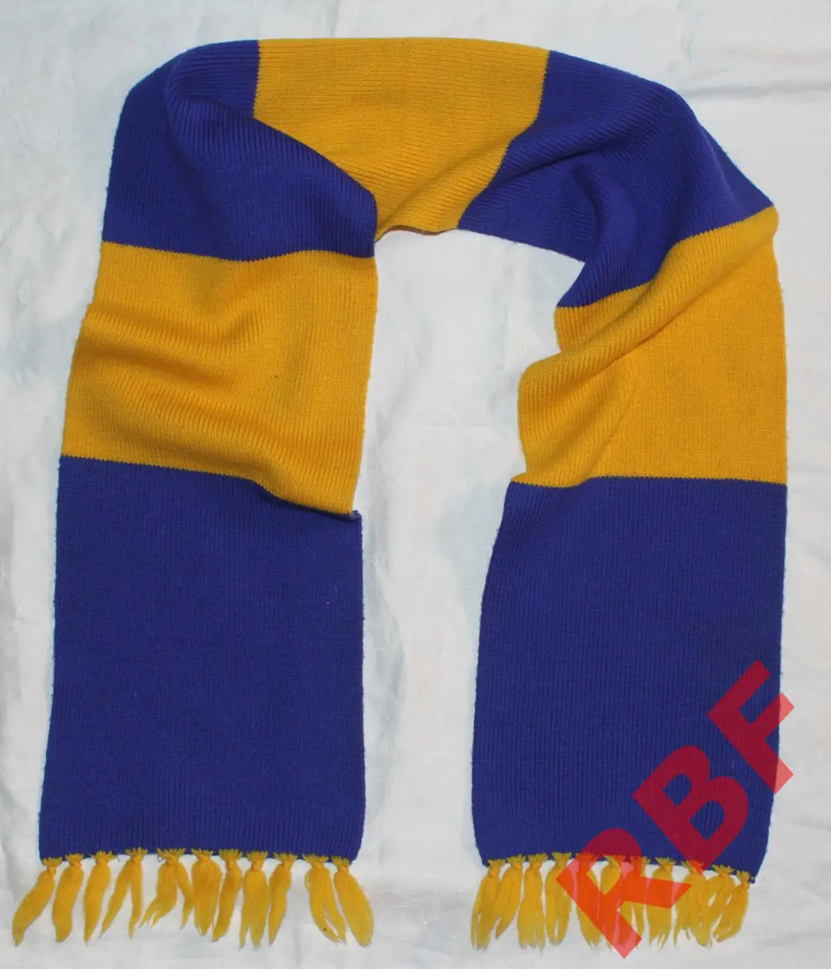 Шарф желто-синий зарубежный 2