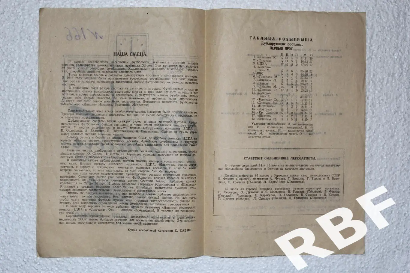 Торпедо Москва - Динамо Тбилиси,4 июля 1949 2