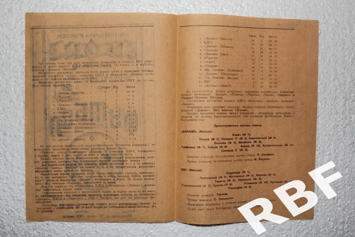 ВВС Москва - Динамо Москва,28 августа 1947(31 августа 1947) 2