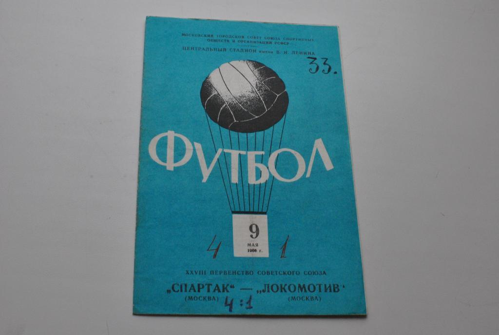 Спартак Москва - Локомотив Москва 1966