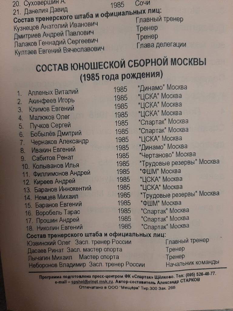 Юношеский турнир Дружба - 2000. Россия Китай Югославия Беларусь Польша 1