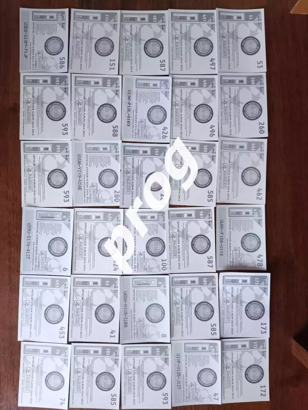 Наклейки Лига чемпионов Panini 2014/2015 98 шт 2