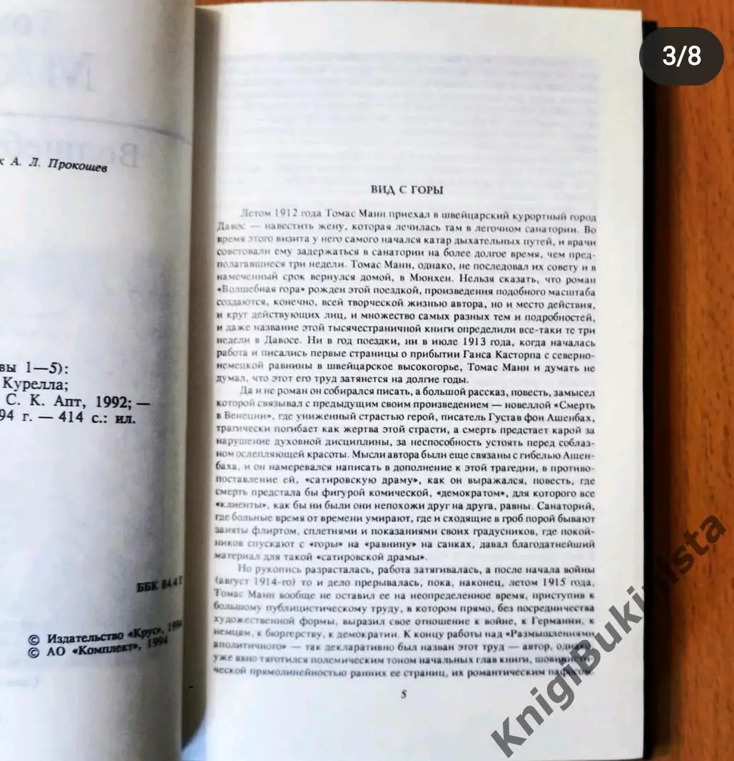 Волшебная гора. Томас Манн 2