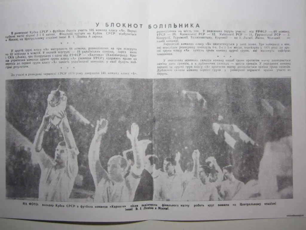 1970.Карпаты Львов-СКА Хабаровск 3