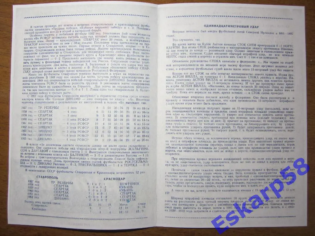 1966.Кубань Краснодар-Динамо Ставрополь 1