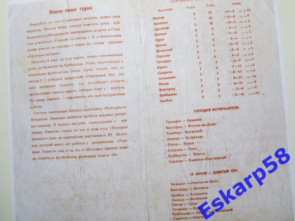 1964.Торпедо Липецк--Волгарь Астрахань 1