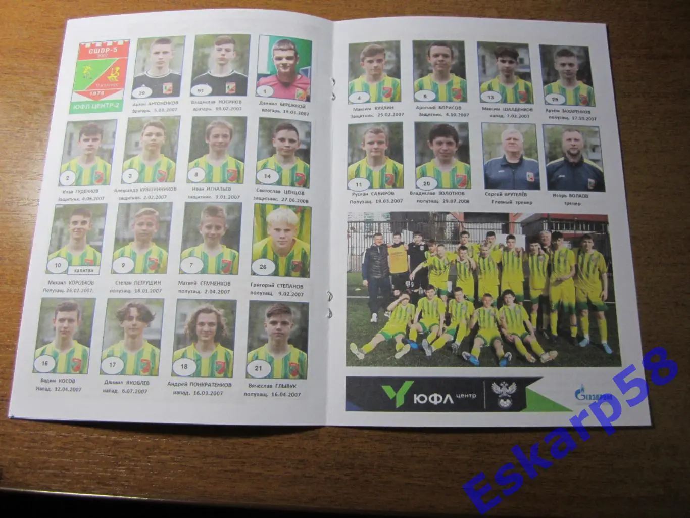 ЮФЛ-2. Центр.СШОР-5. Смоленск. Итоги.сезона. 2023 года. 2