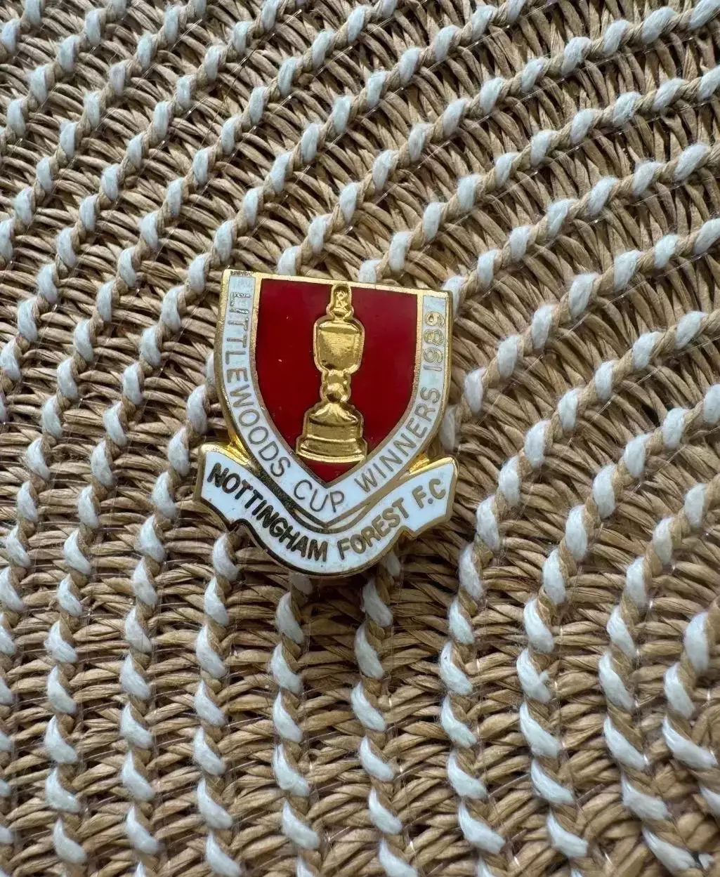 Знак значок Ноттингем Форест Англия 1989 Обладатель Кубка Английской Лиги