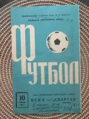 Цска Спартак Москва. 10.11.1969