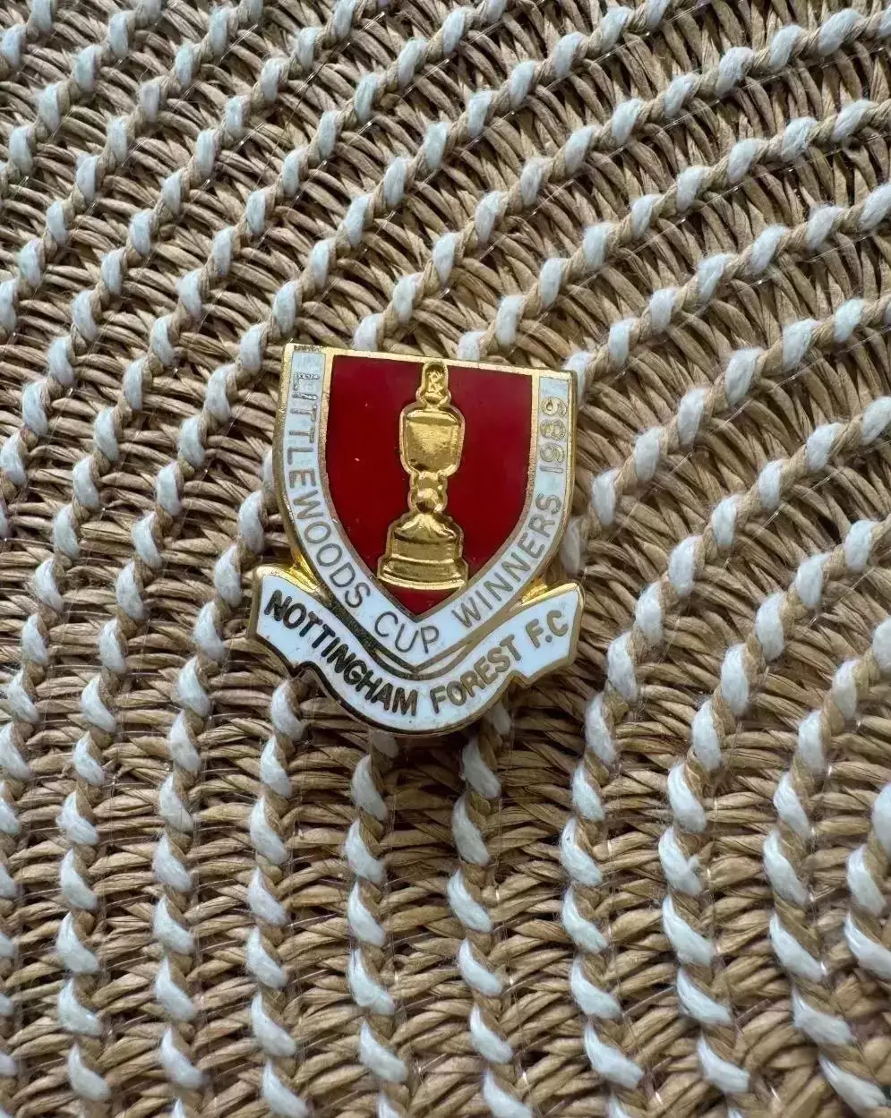 Знак значок Ноттингем Форест Англия 1989 Обладатель Кубка Английской Лиги