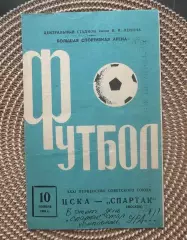 Цска Спартак Москва. 10.11.1969
