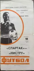 Спартак Москва - нистру Кишинев . 18.09.1977