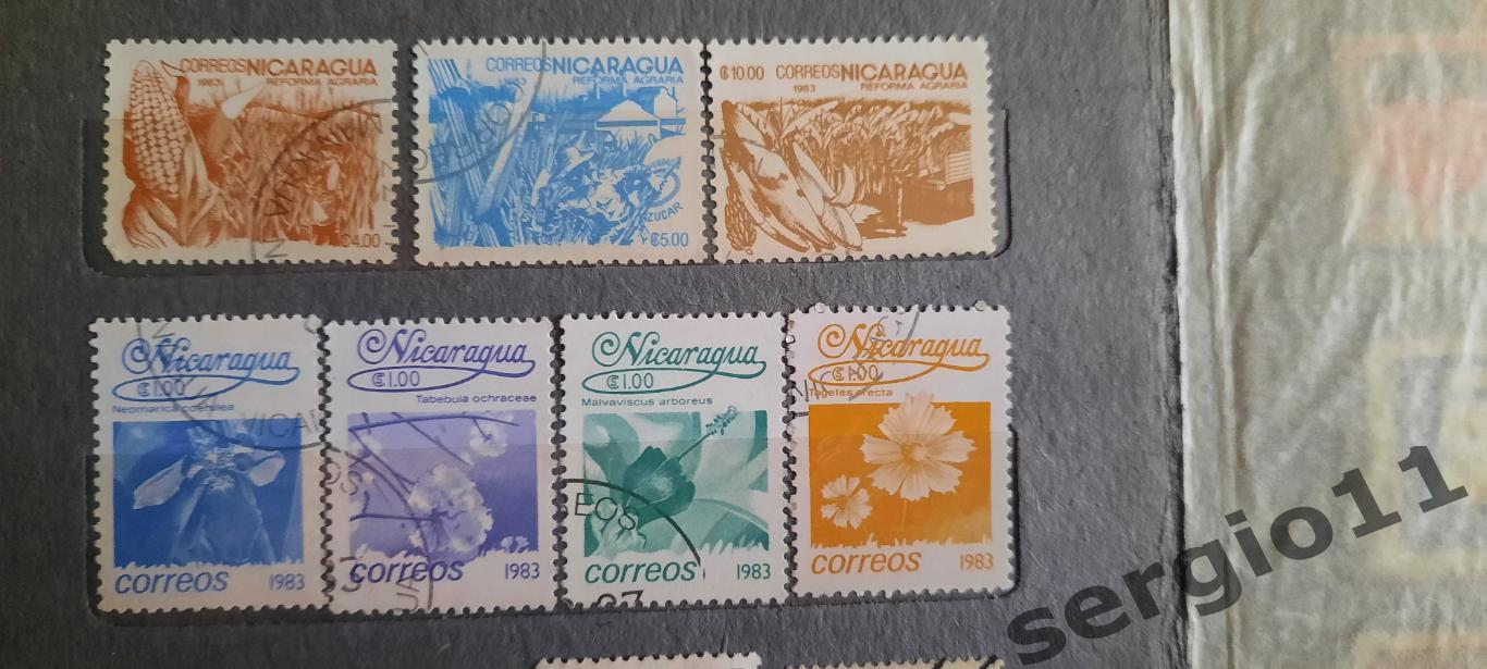 Набор марок Никарагуа. 1983 г. Гашеные.