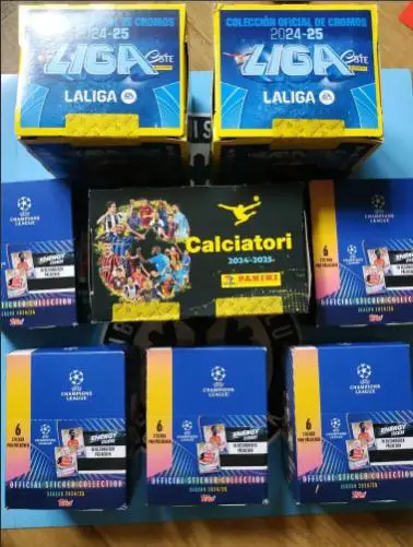 Блоки наклеек (Лига чемпионов 24-25, Кальчиатори 24-25, Примера 24-25)