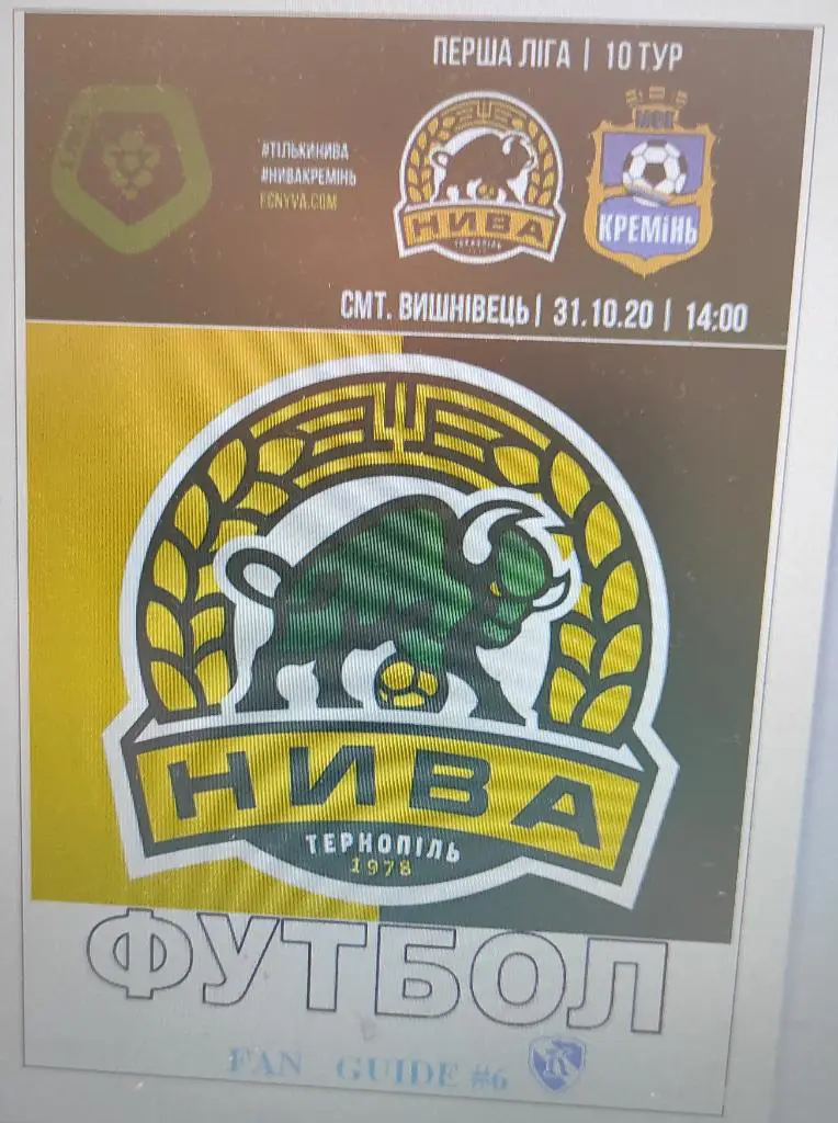 31-10-20 нива тернополь - кремень (фан)