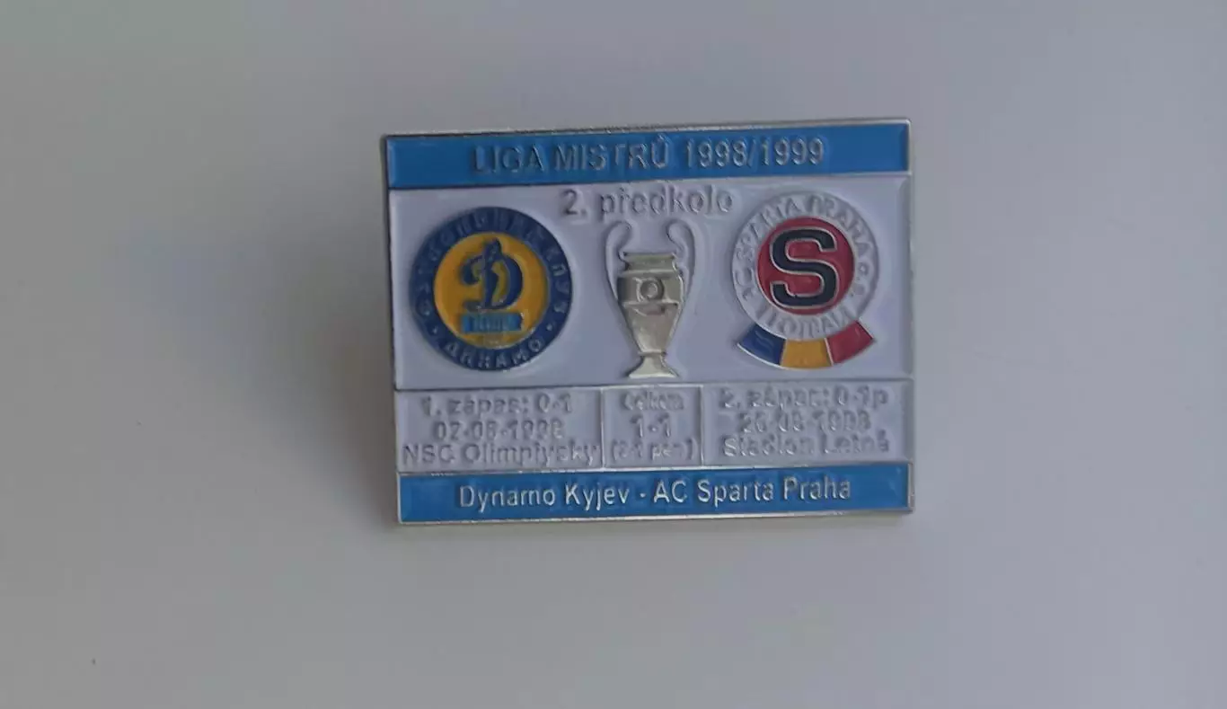 ФК Динамо Киев Спарта Прага Лига Чемпионов 1998-99
