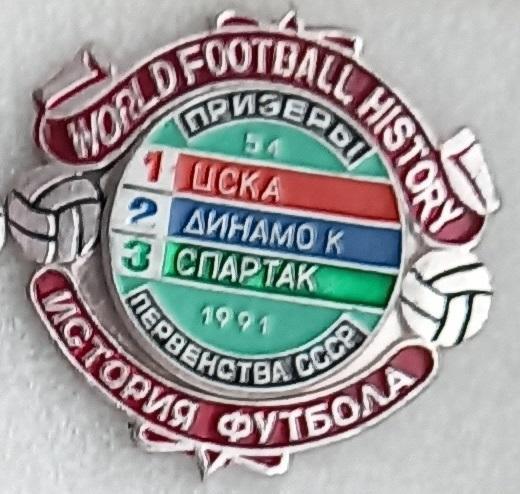 54-й чемпионат СССР ЦСКА Динамо Киев Спартак Москва 1991