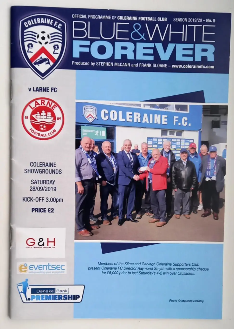 Програмка ФК Колрейн Ларн ФК 2019