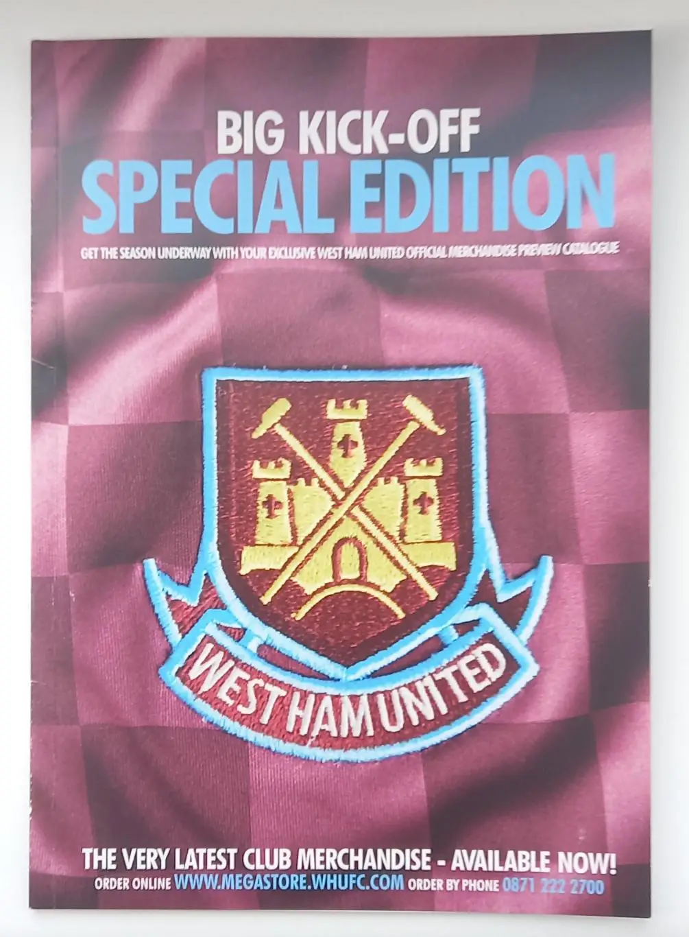 Каталог фан-шопа Вест Хэм Юнайтед старый