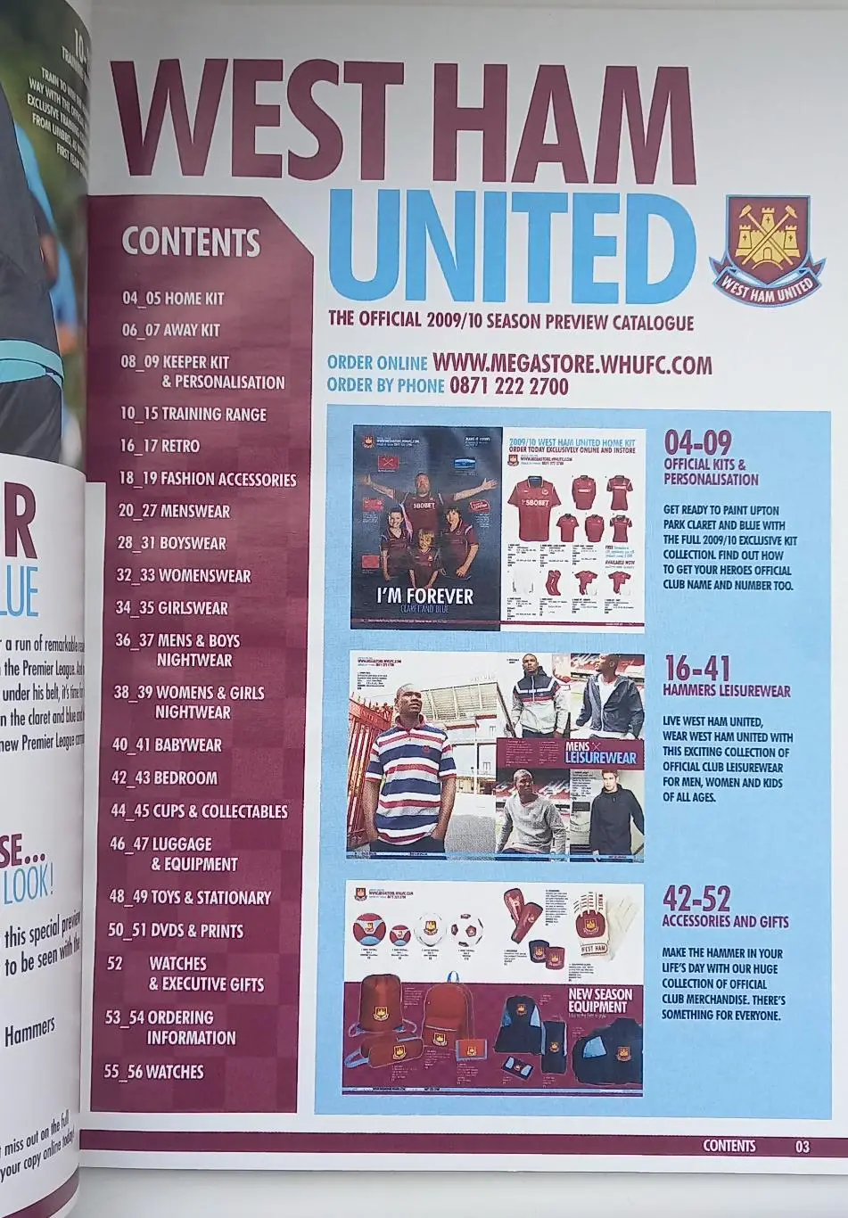 Каталог фан-шопа Вест Хэм Юнайтед старый 1