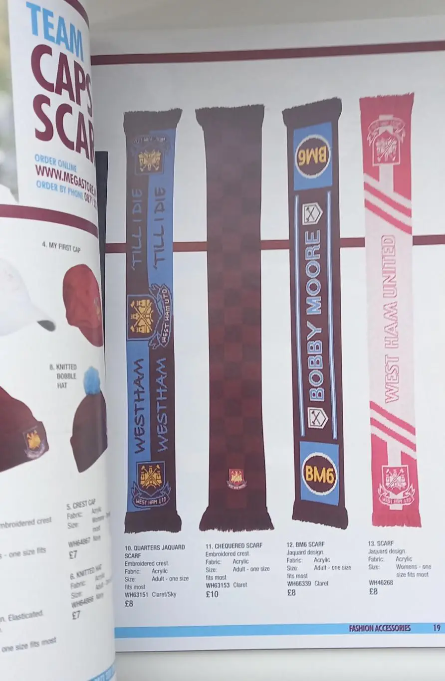 Каталог фан-шопа Вест Хэм Юнайтед старый 4