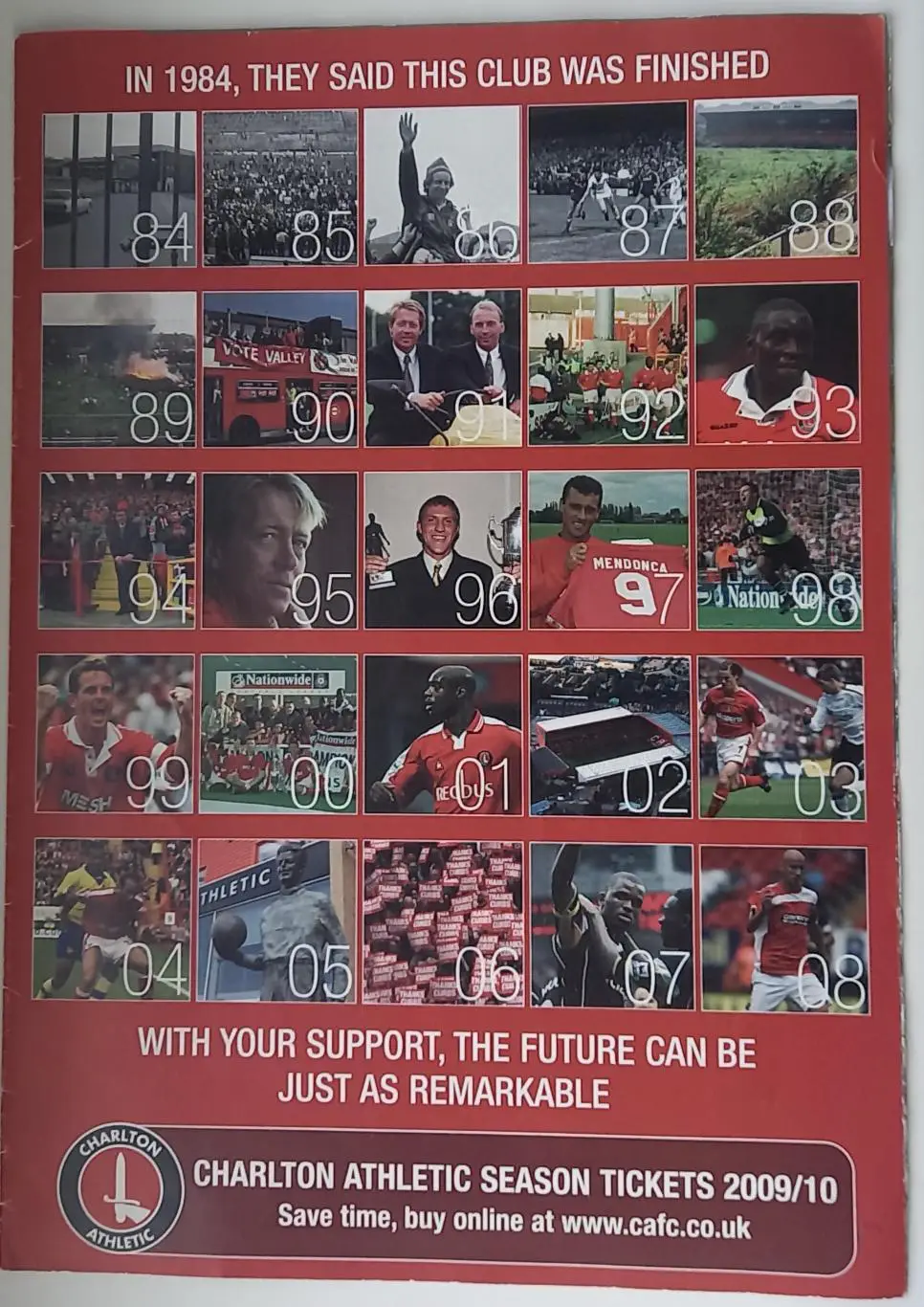 Програмка сезона Чарльтон Атлетие 2009-10