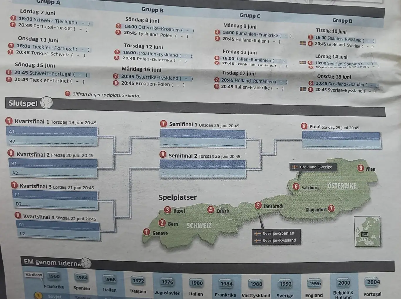 Программа ЕВРО 2008 Шведское издание 2