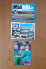 Три листівки. 1. Стадіон Тетерів Чуднів. 2. Стадіон Кристал Херсон. 3. Г. Бущан