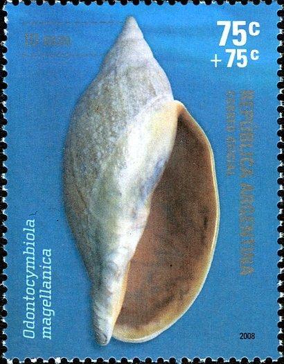Аргентина 2008 Морская фауна (ракушки) №мих 3216/19100руб 2