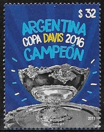 Аргентина 2017 Теннис (Кубок Девиса) №мих 3739+бл159320руб 1