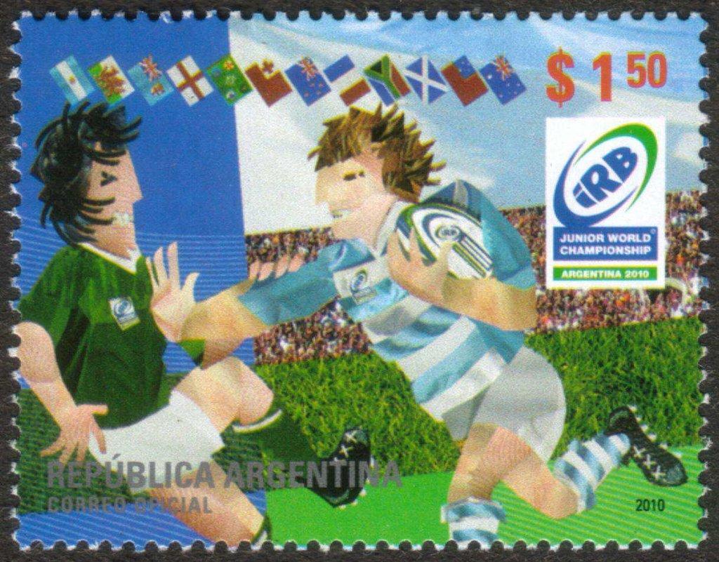 Аргентина 2010 Спорт(регби) №мих 335040руб