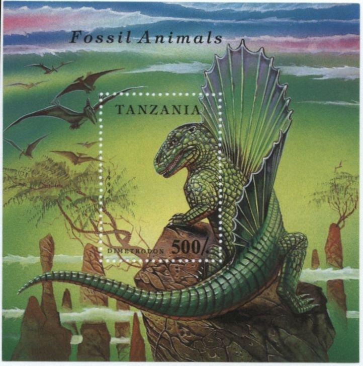 Танзания 1994 Фауна( Доисторическая фауна) №мих 1767/3+бл250270руб