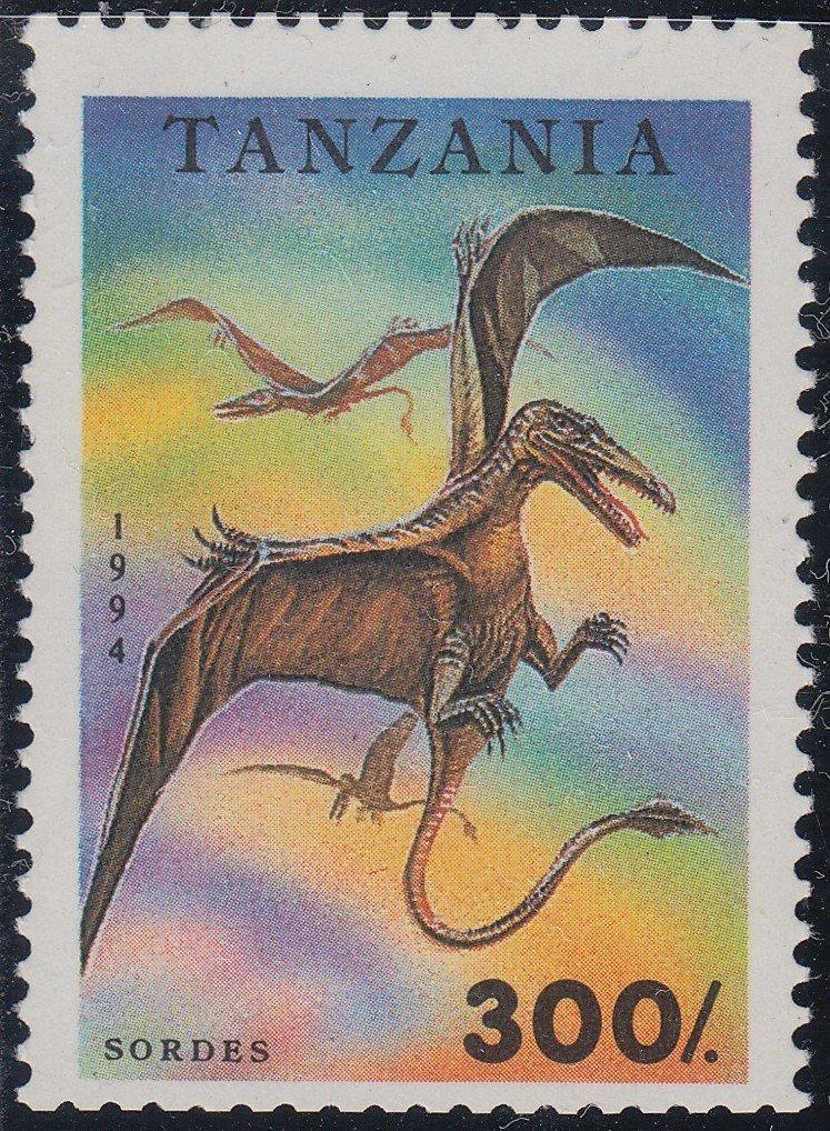 Танзания 1994 Фауна( Доисторическая фауна) №мих 1767/3+бл250270руб 4