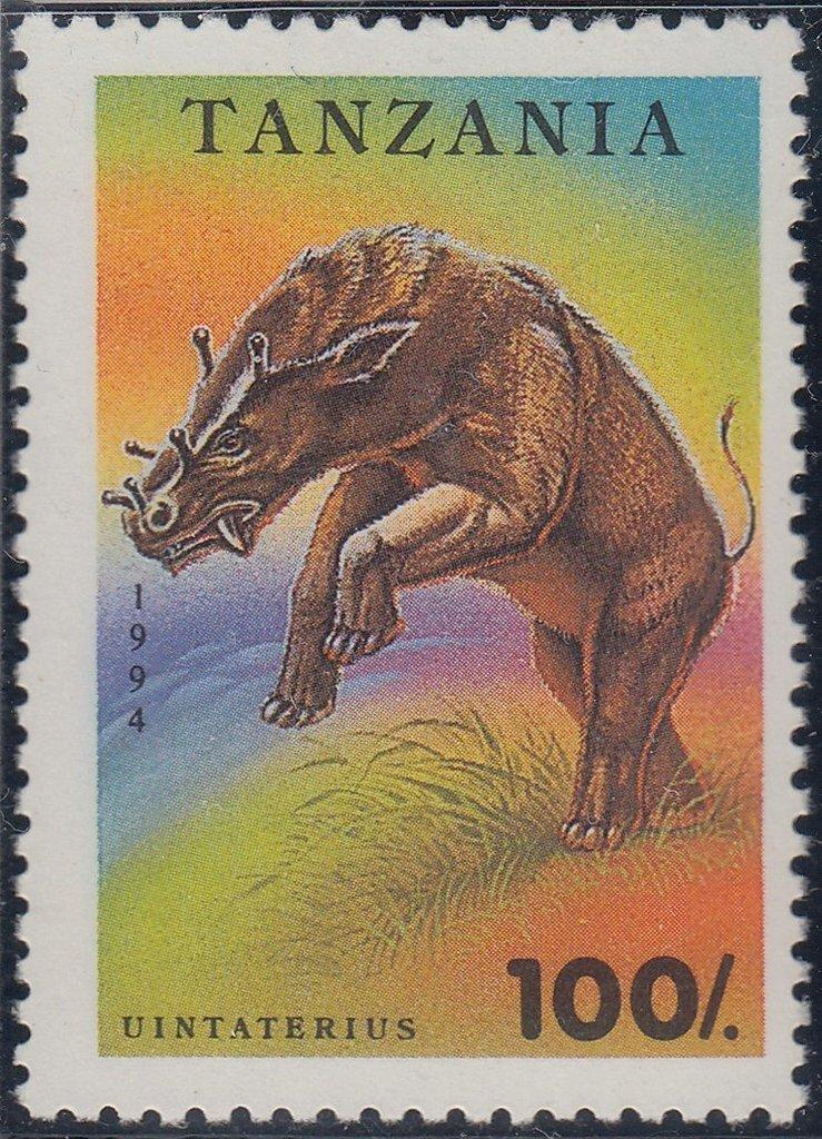 Танзания 1994 Фауна( Доисторическая фауна) №мих 1767/3+бл250270руб 6