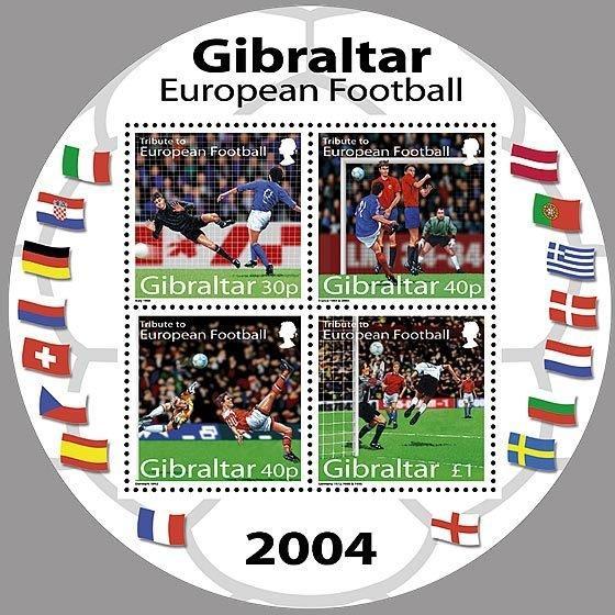 Гибралтар 2004 Спорт(футбол) № михб1083/6+бл60/61450руб