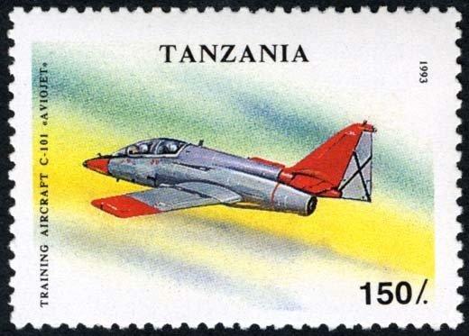 Танзания 1993Авиация( Самолеты) №мих 1591/7+бл225180руб 2