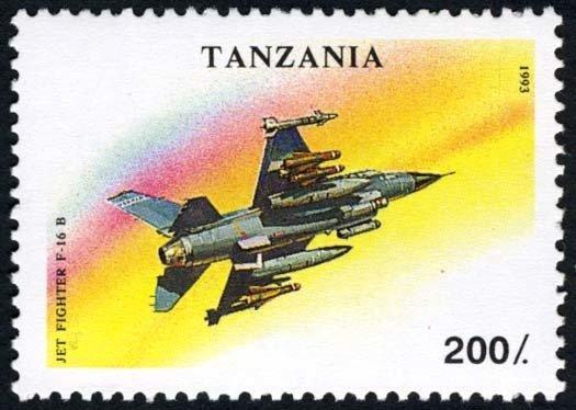 Танзания 1993Авиация( Самолеты) №мих 1591/7+бл225180руб 4