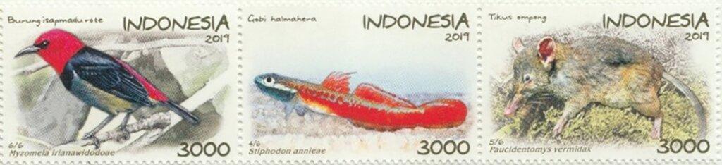 Индонезия 2019 Фауна и флора160руб 1