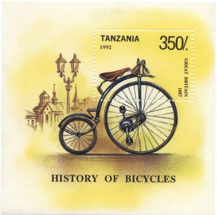 Танзания 1992 Транспорт(Велосипеды) №мих 1445/1+бл209170руб