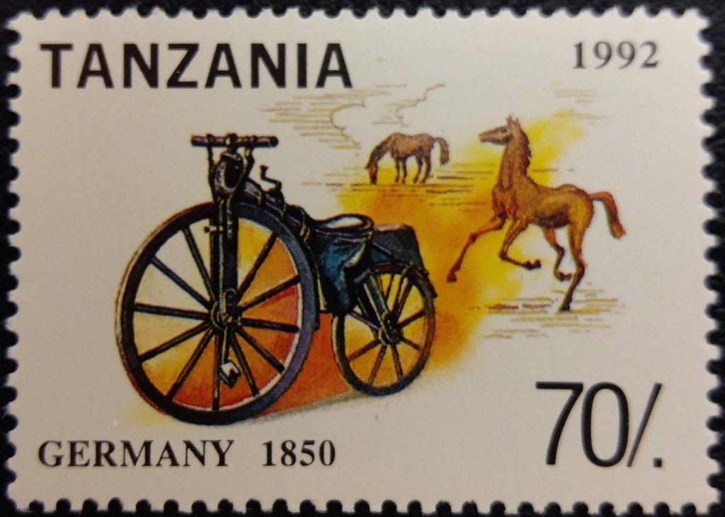 Танзания 1992 Транспорт(Велосипеды) №мих 1445/1+бл209170руб 1