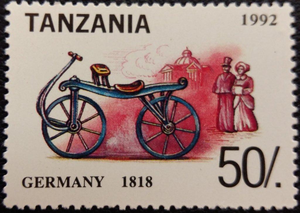 Танзания 1992 Транспорт(Велосипеды) №мих 1445/1+бл209170руб 2