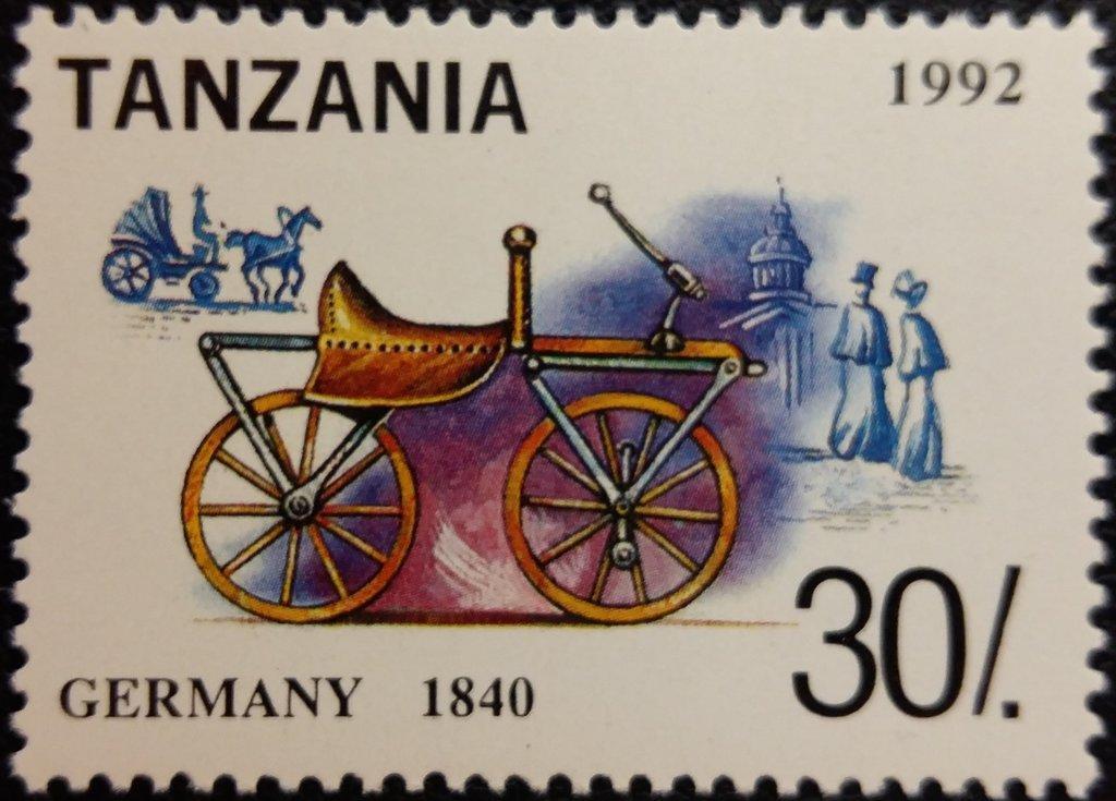 Танзания 1992 Транспорт(Велосипеды) №мих 1445/1+бл209170руб 3