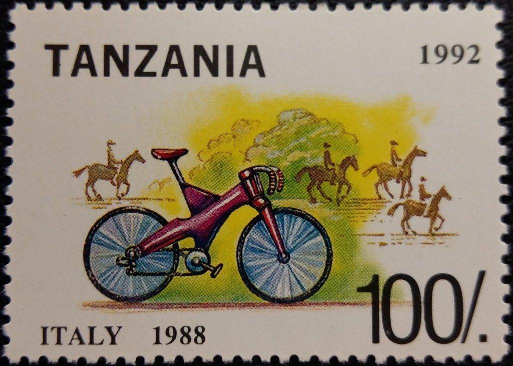 Танзания 1992 Транспорт(Велосипеды) №мих 1445/1+бл209170руб 4