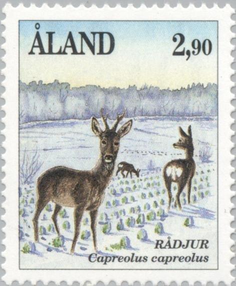 Аландские о-ва 1991 Фауна(Млекопитающие) №мих44/680руб 2