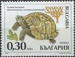 Болгария1999 Фауна(Черепахи) № мих 4425/870руб 2