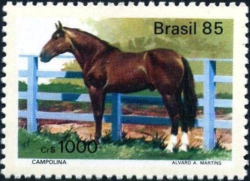 Бразилия 1985 Фауна(лошади) №мих2097/9140руб