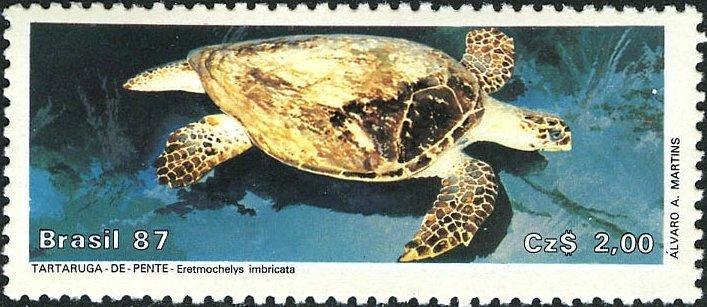 Бразилия 1987 Фауна(Морская фауна) №мих 2214/540руб